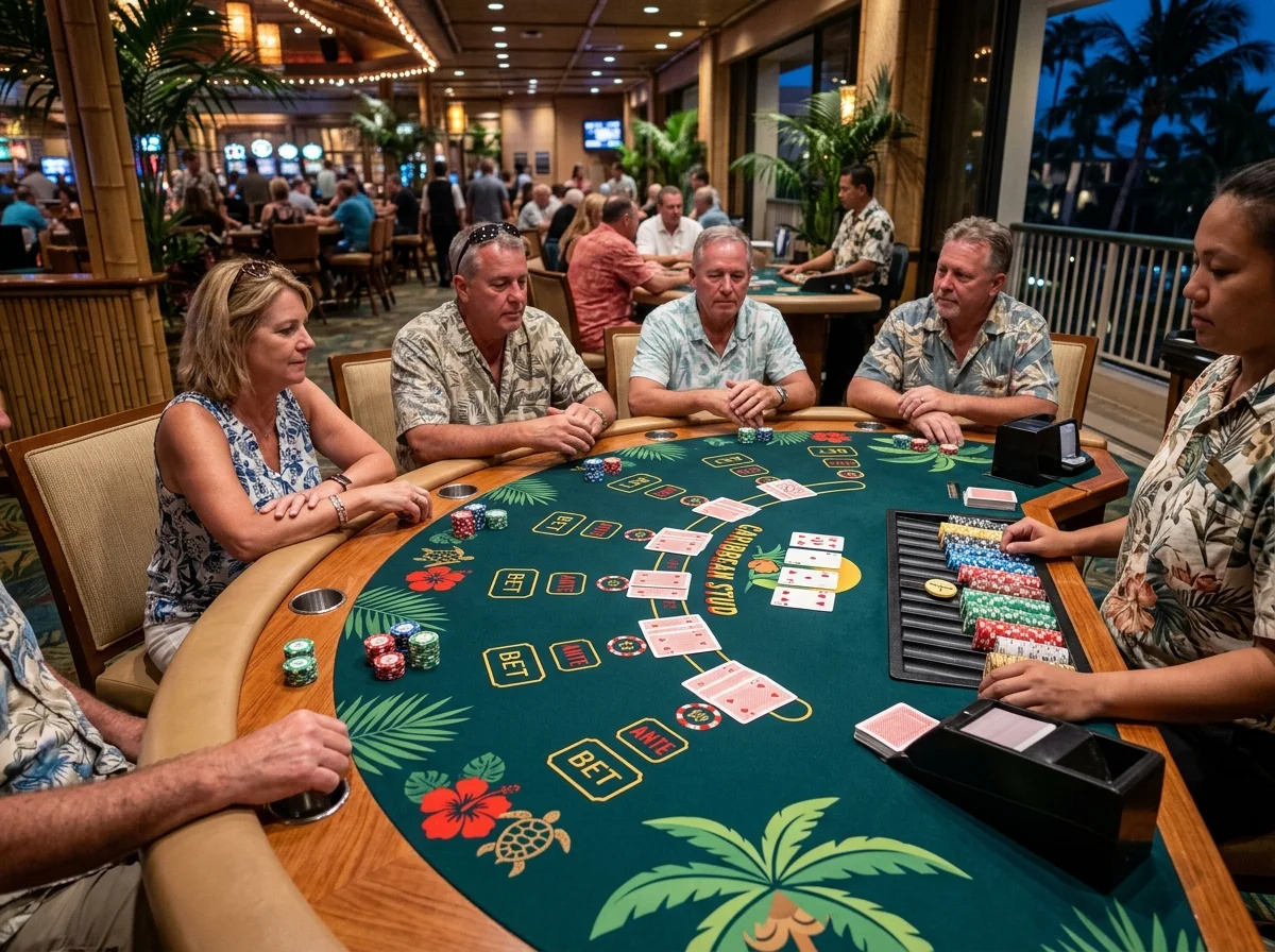 Poker Caribbean at Spin Samurai online casino table games